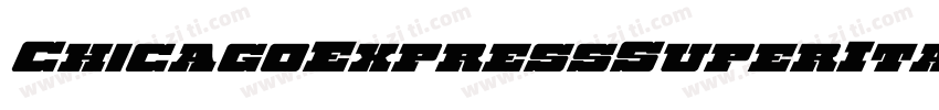 ChicagoExpressSuperItalic-zapl字体转换
