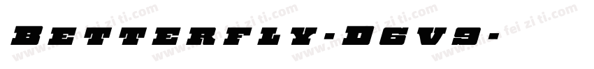 Betterfly-D6v9字体转换