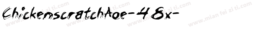 ChickenscratchAoe-48x字体转换