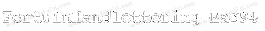 FortuinHandlettering-Eaq94字体转换