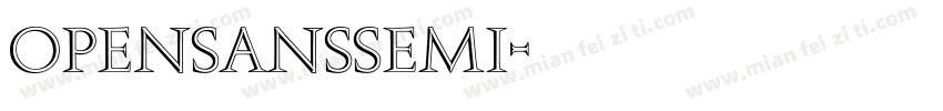 OpenSanssemi字体转换