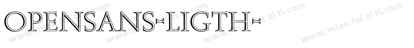opensans-ligth字体转换