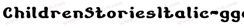 ChildrenStoriesItalic-ggop字体转换