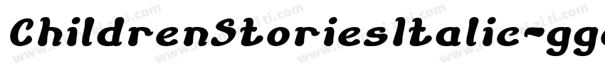 ChildrenStoriesItalic-ggop字体转换