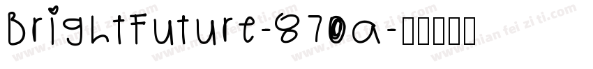 Brightfuture-87OA字体转换