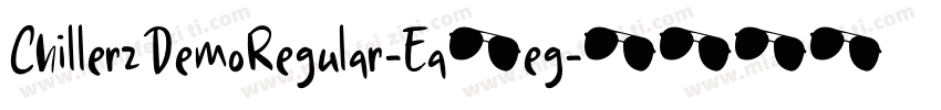 ChillerzDemoRegular-Ea4eg字体转换
