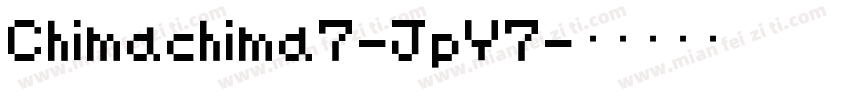Chimachima7-JpY7字体转换