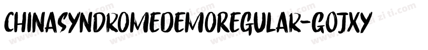 ChinaSyndromeDemoRegular-GOJXy字体转换