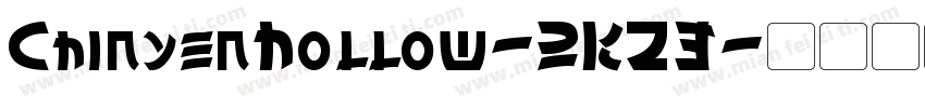 ChinyenHollow-2KZ3字体转换