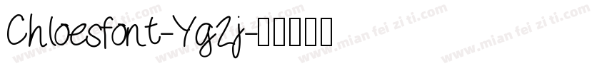 Chloesfont-Yg2j字体转换
