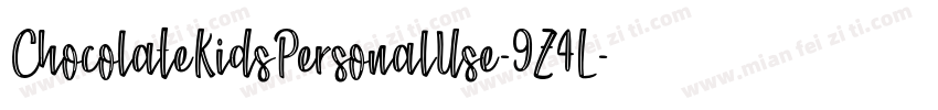 ChocolateKidsPersonalUse-9Z4L字体转换