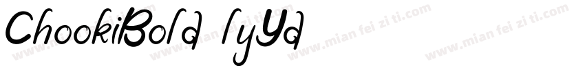 ChookiBold-lyYd字体转换