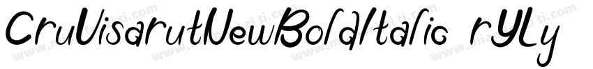 CruVisarutNewBoldItalic-rYLy字体转换