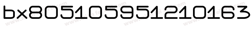 bx805105951210163c字体转换
