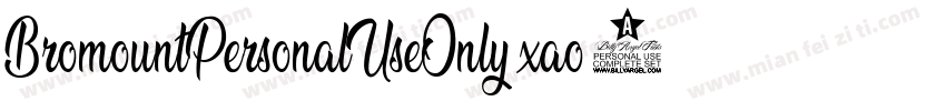 BromountPersonalUseOnly-xao8字体转换