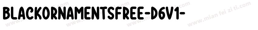 BlackOrnamentsFree-D6V1字体转换
