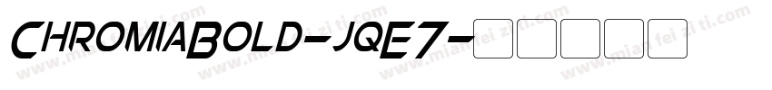 ChromiaBold-jqE7字体转换