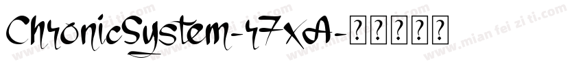 ChronicSystem-r7xA字体转换