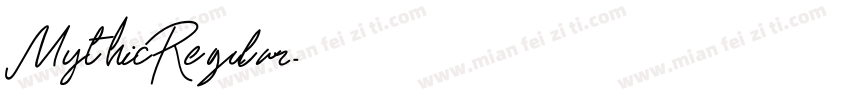 MythicRegular字体转换