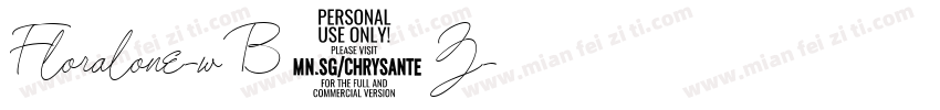 Floralone-wB3Z字体转换