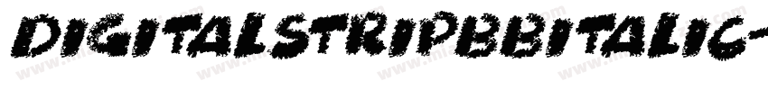 DigitalstripbbItalic-9XGy字体转换