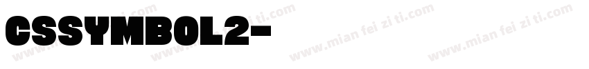 cssymbol2字体转换