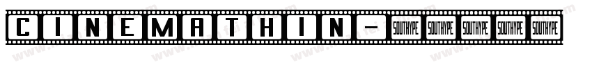 CinemaThin字体转换