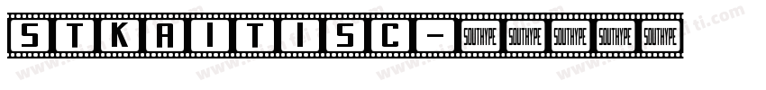 STKaitiSC字体转换