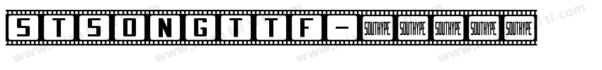 STSongttf字体转换