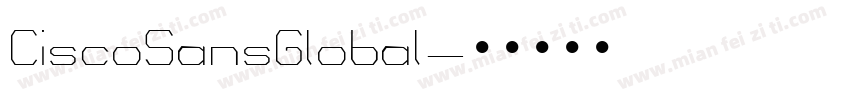 CiscoSansGlobal字体转换