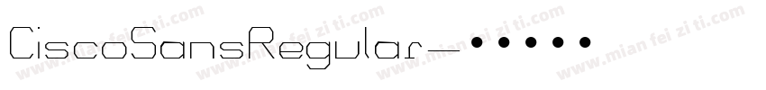 CiscoSansRegular字体转换