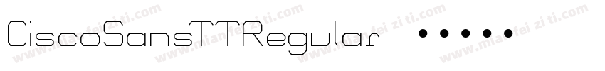 CiscoSansTTRegular字体转换