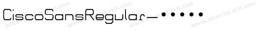 CiscoSansRegular字体转换