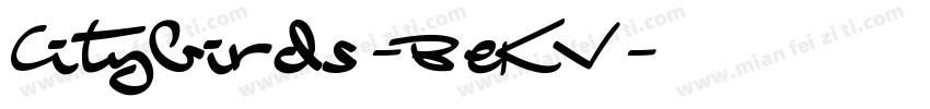 Citybirds-BeKV字体转换