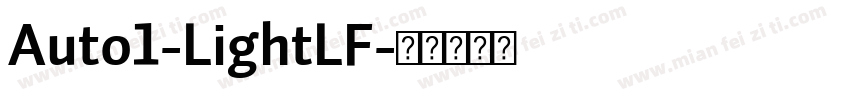 Auto1-LightLF字体转换