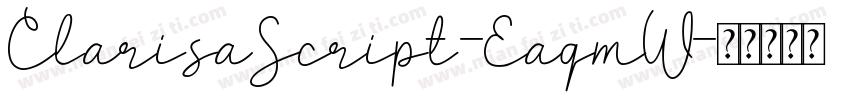 ClarisaScript-EaqmW字体转换