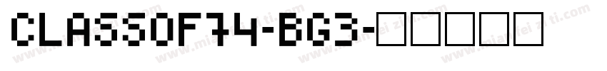 ClassOf74-BG3字体转换
