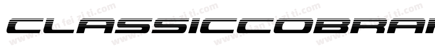 ClassicCobraHalftoneItalic-1gdM字体转换
