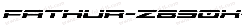 Fathur-z890X字体转换