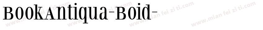 BookAntiqua-Boid字体转换