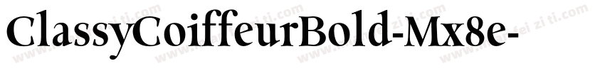 ClassyCoiffeurBold-Mx8e字体转换