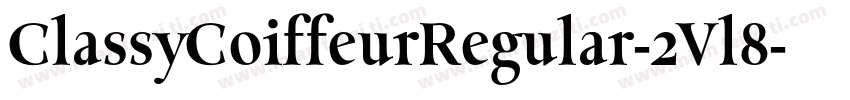 ClassyCoiffeurRegular-2Vl8字体转换