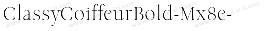 ClassyCoiffeurBold-Mx8e字体转换