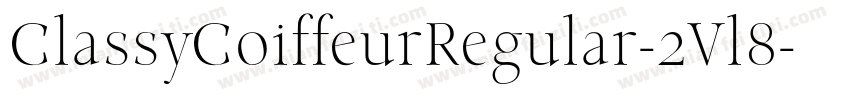 ClassyCoiffeurRegular-2Vl8字体转换