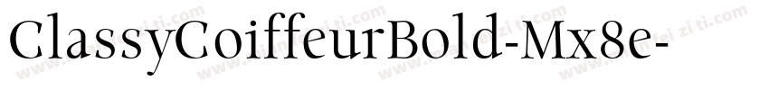 ClassyCoiffeurBold-Mx8e字体转换