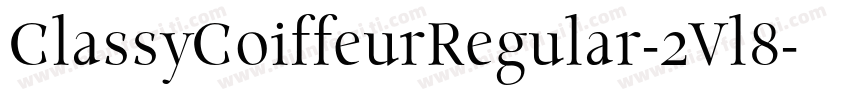 ClassyCoiffeurRegular-2Vl8字体转换