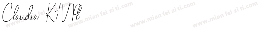 Claudia-K7VPl字体转换