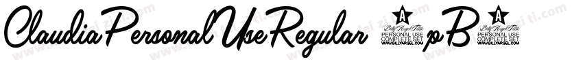 ClaudiaPersonalUseRegular-1pB2字体转换