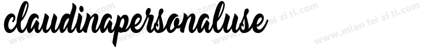 claudinapersonaluse字体转换