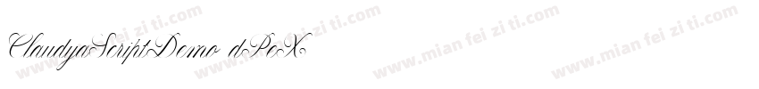 ClaudyaScriptDemo-dPeX字体转换